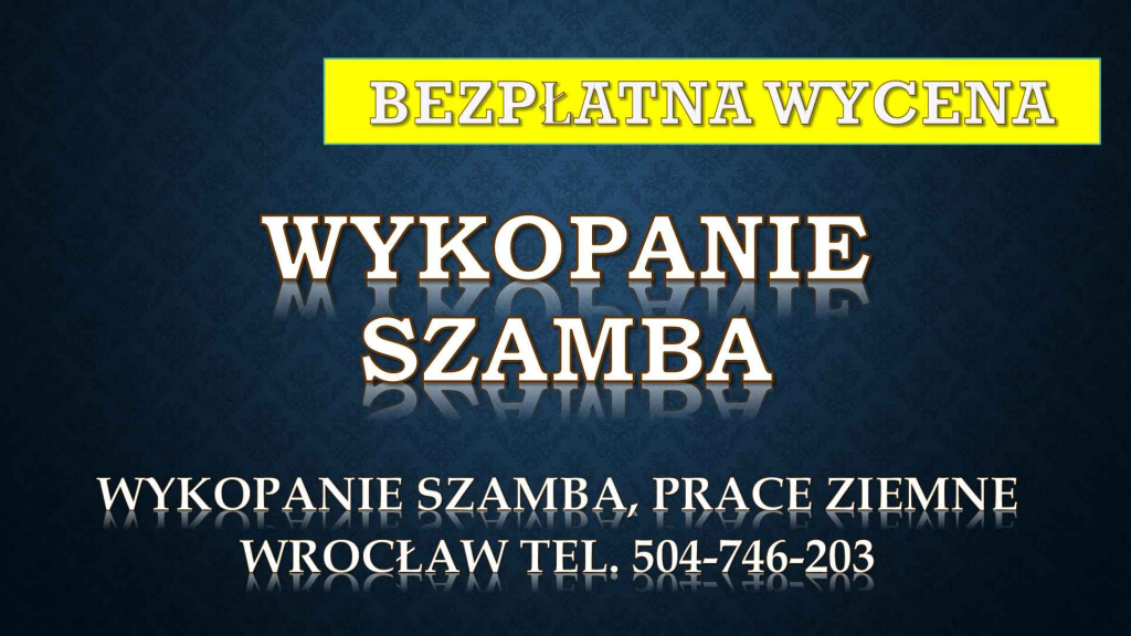 Wykopanie szamba, cena, Wrocław, tel. 504-746-203, dołu pod szambo. Psie Pole - zdjęcie 4