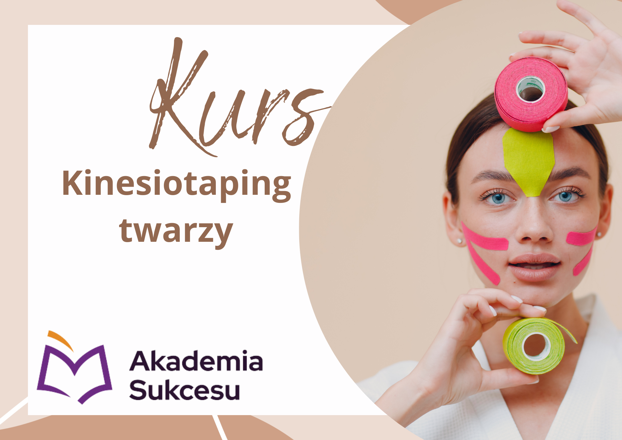 Kinesiotaping twarzy - KURS W 1 DZIEŃ! Suwałki - zdjęcie 1