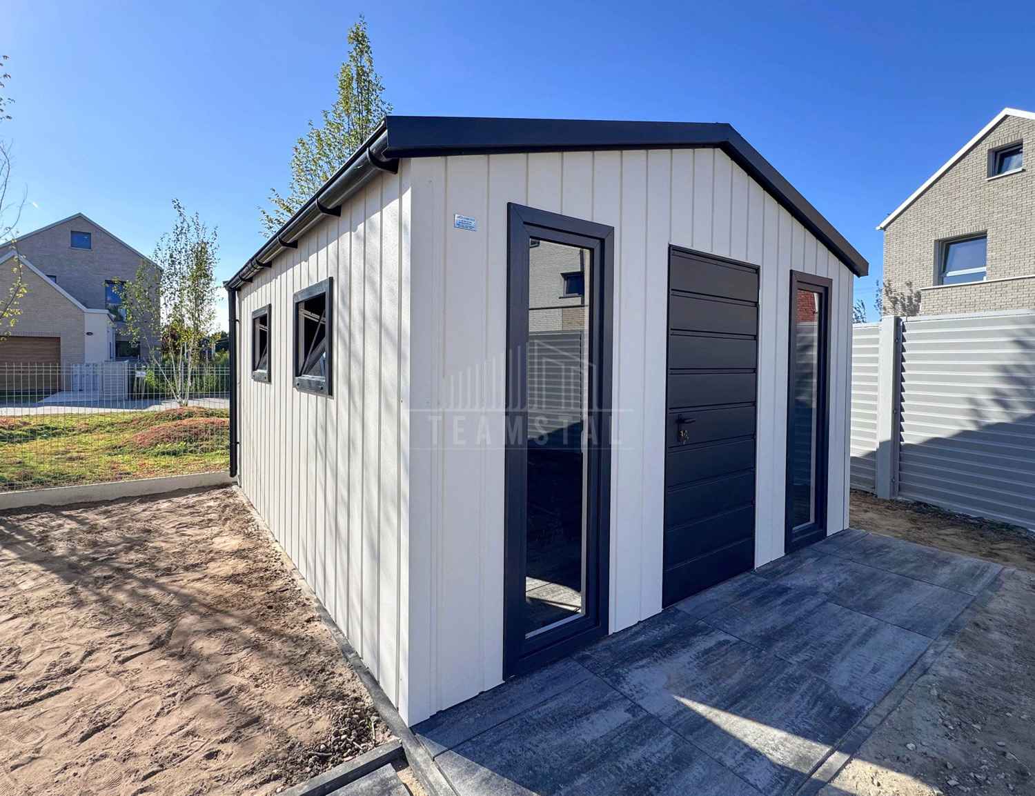 Domek ogrodowy 3x4 drzwi 4 x okno blachodachówka rynny dach TS1231 Września - zdjęcie 3