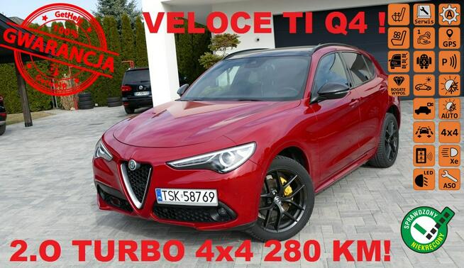 Alfa Romeo Stelvio VELOCE TI Q4 280 KM 4x4 !!! Gwarancja! Grójec - zdjęcie 1