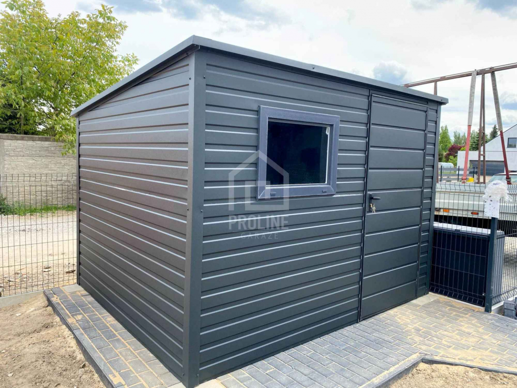 Schowek - Domek Ogrodowy 2,5x2m  - Drzwi okno - dach spad w tył PLG140 Chodzież - zdjęcie 4