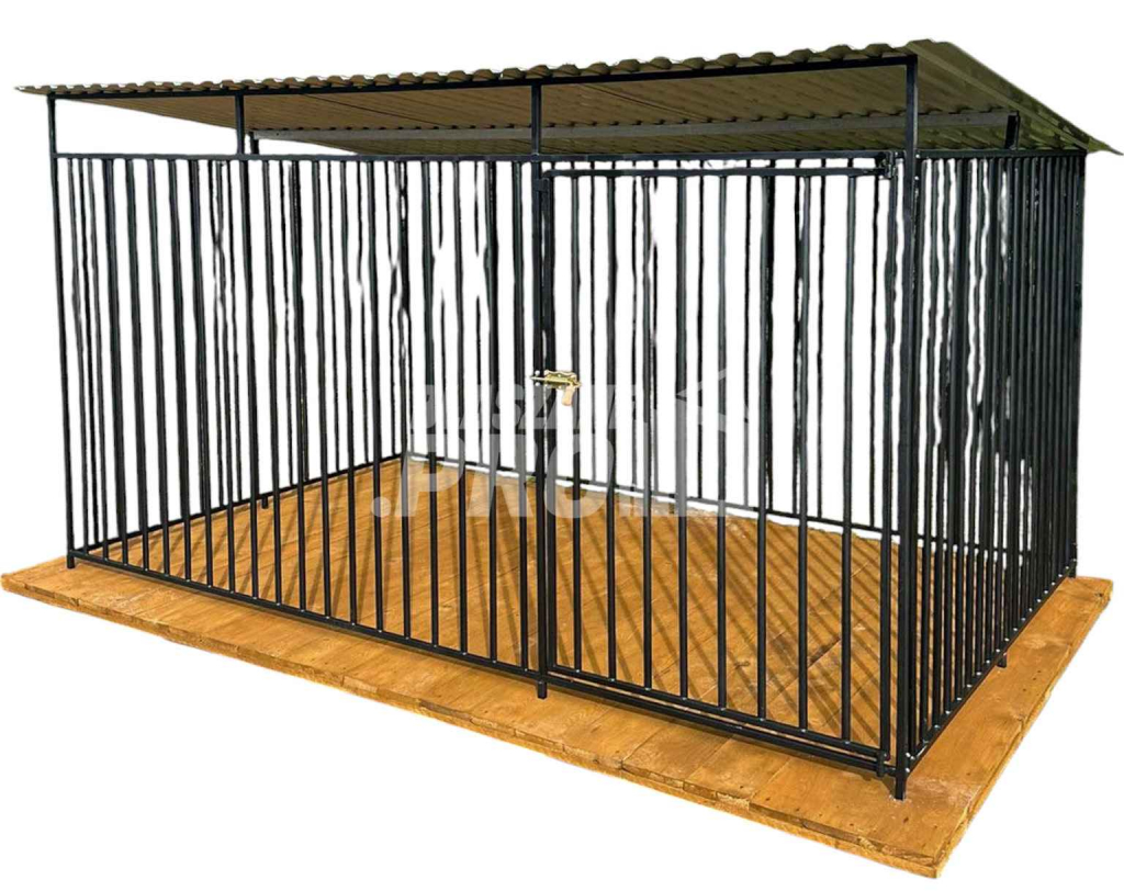 Kojec dla psa 3x2m - Podłoga drewniana - Dach spad w tył GP442 Leszno - zdjęcie 1