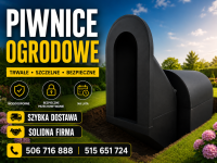 Piwnice ogrodowe betonowe/Ziemianki