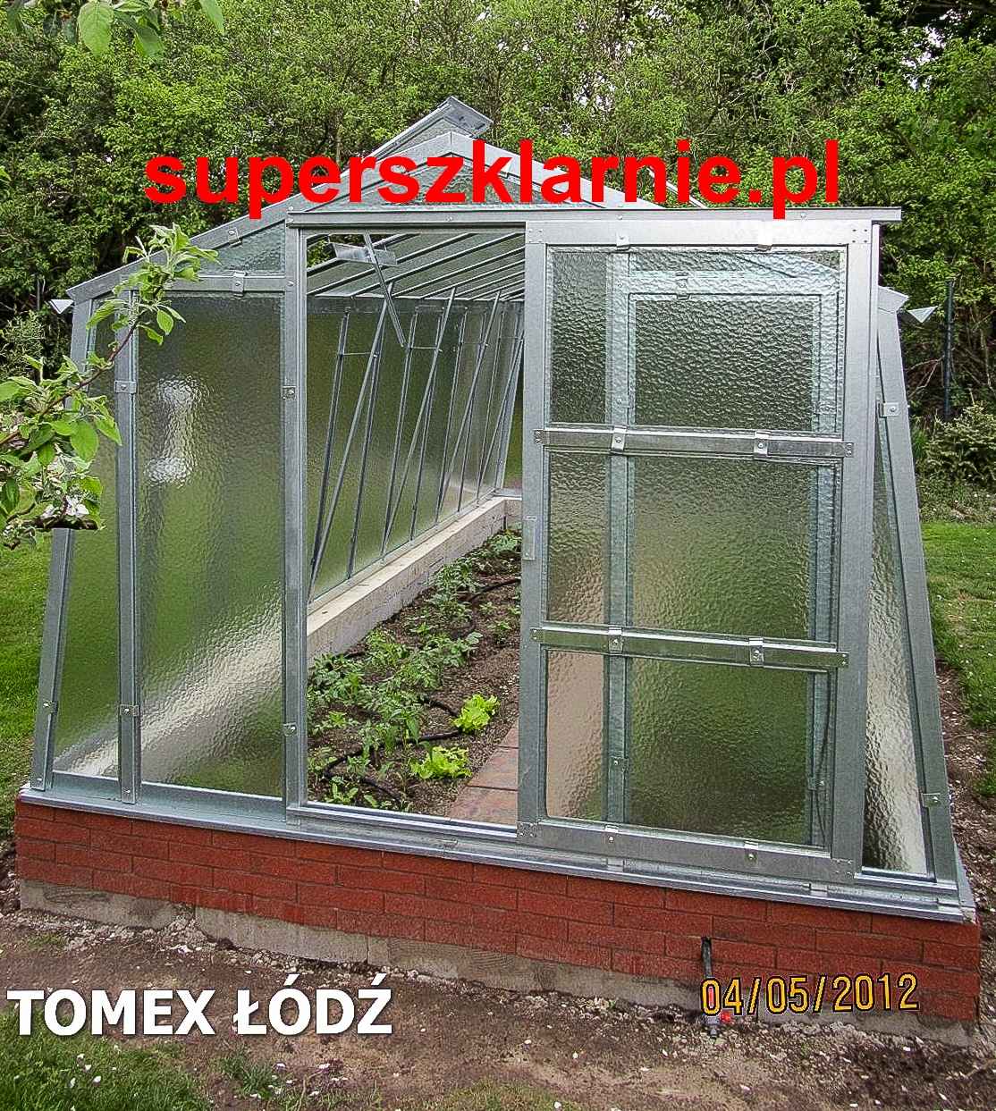 Stalowa szklarnia ogrodowa + szkło Bardzo mocna ciężka Polesie - zdjęcie 2