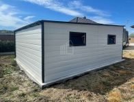 Garaż blaszany 6x6m - 2x brama drzwi - 2x okno dach  rynny ID1250 Łuków - zdjęcie 2