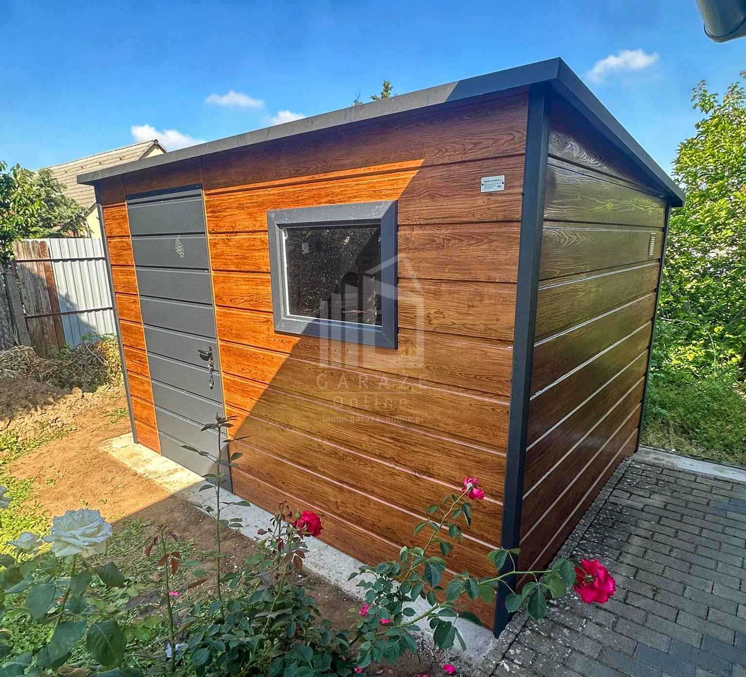 Schowek - Domek ogrodowy 3x2,5 m drzwi okno drewnopodobny dach ID1267 Żnin - zdjęcie 3