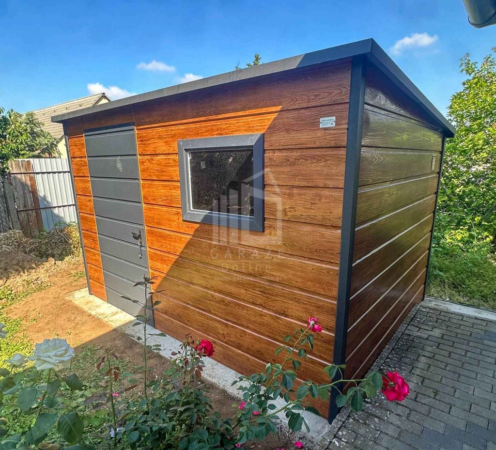Schowek - Domek ogrodowy 3x2,5 m drzwi okno drewnopodobny dach ID1267 Żnin - zdjęcie 3