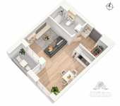 Mieszkanie 1 pokojowe 31,22m2 z loggią /Powstańców Śląskich Wrocław - zdjęcie 5
