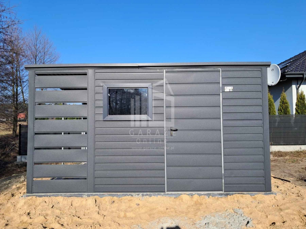 Schowek - domek ogrodowy 2,5x2m + wiata 1m - drzwi - okno  dach ID997 Niepołomice - zdjęcie 2