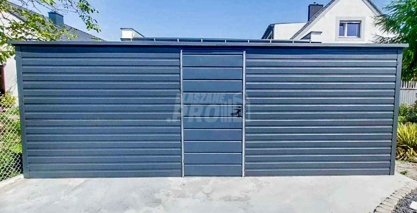 Schowek - Domek Ogrodowy 6x3m - Drzwi Antracyt dach spad w tył GP438 Brzesko - zdjęcie 2