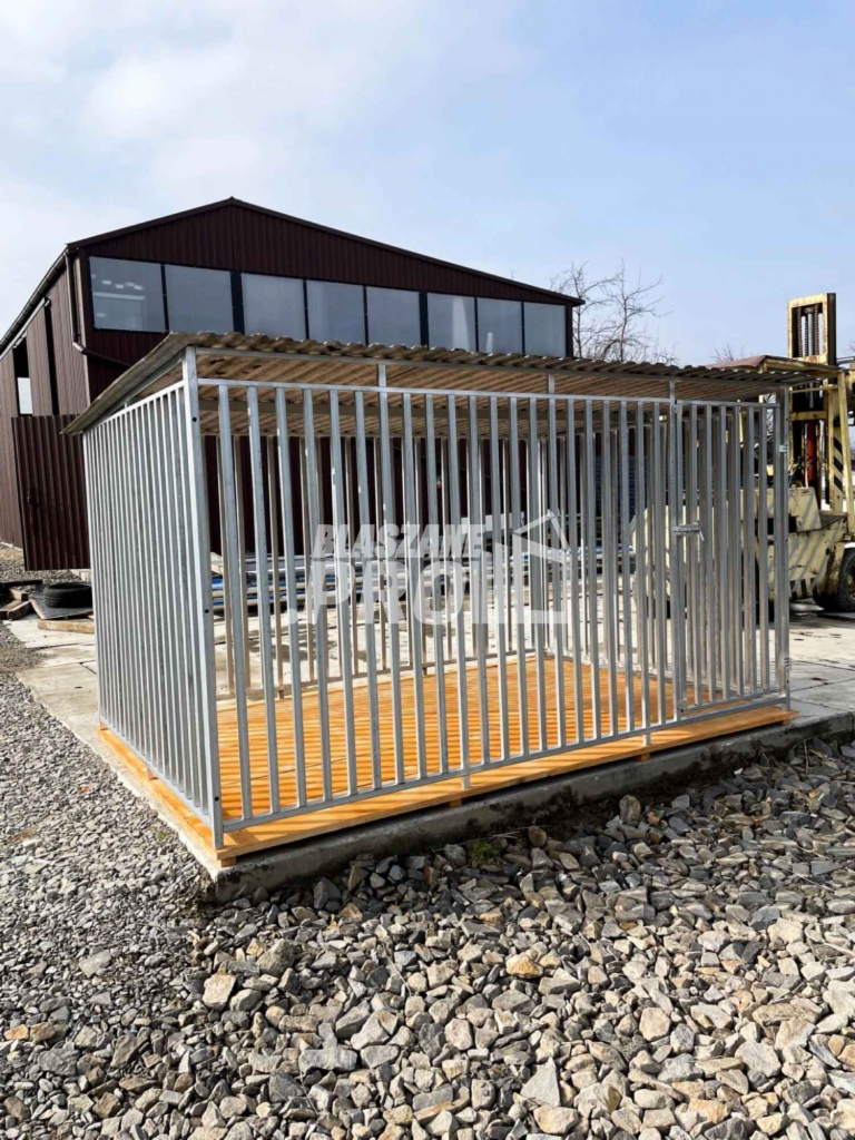 Kojec dla Psa 3x2m  z profili zamkniętych + Podłoga drewniana GP272 Łuków - zdjęcie 4