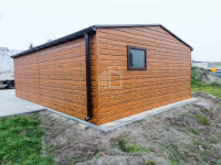 Garaż blaszany 6x6m - Brama uchylna drzwi 2x okno rynny dwuspad ID810 Oświęcim - zdjęcie 2