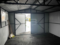 Garaż blaszany 4x5 Brama + okno Antracyt  Dach dwuspadowy GB161 Nowogard - zdjęcie 7