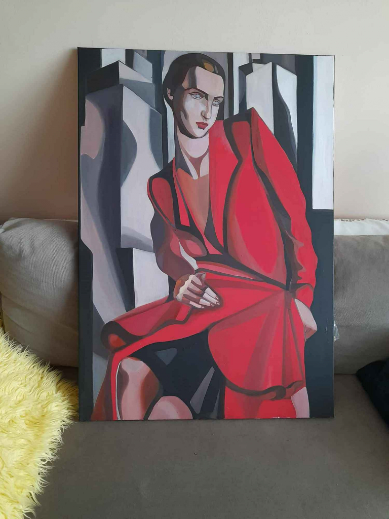 Tamara Łempicka obraz 100 na 70 cm Rembertów - zdjęcie 2