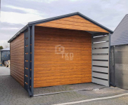 Schowek - domek ogrodowy 3x4m + wiata 1m Drzwi okno rynny dach TKD255 Czersk - zdjęcie 4