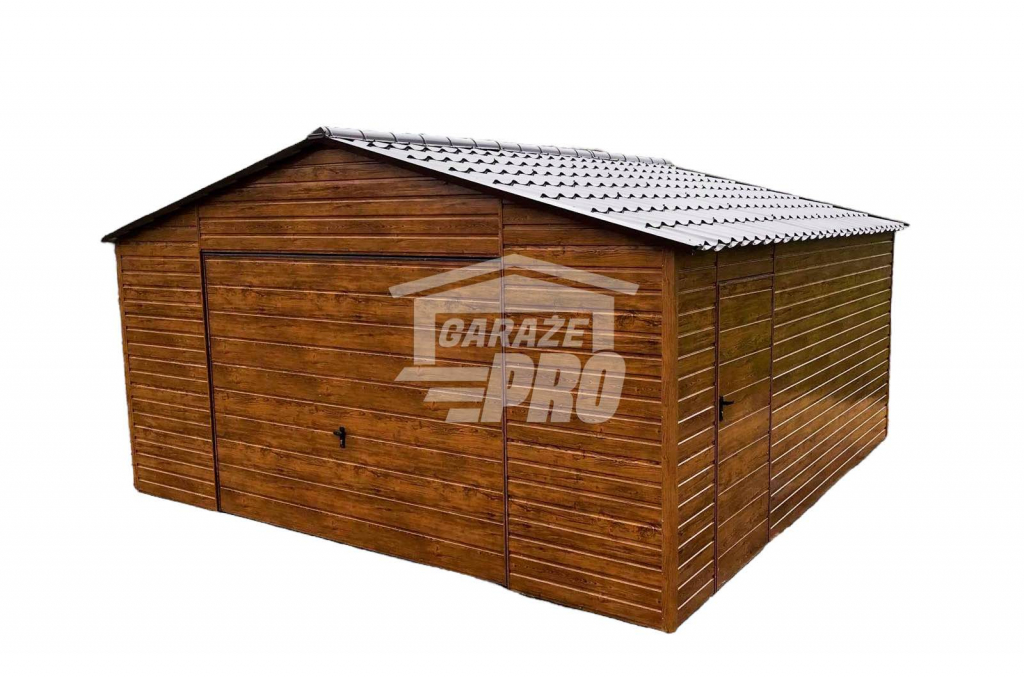 Garaż blaszany 5x6 Brama uchylna Dach dwuspadowy - wolnostojący GP99 Tarnów Grodkowski - zdjęcie 1