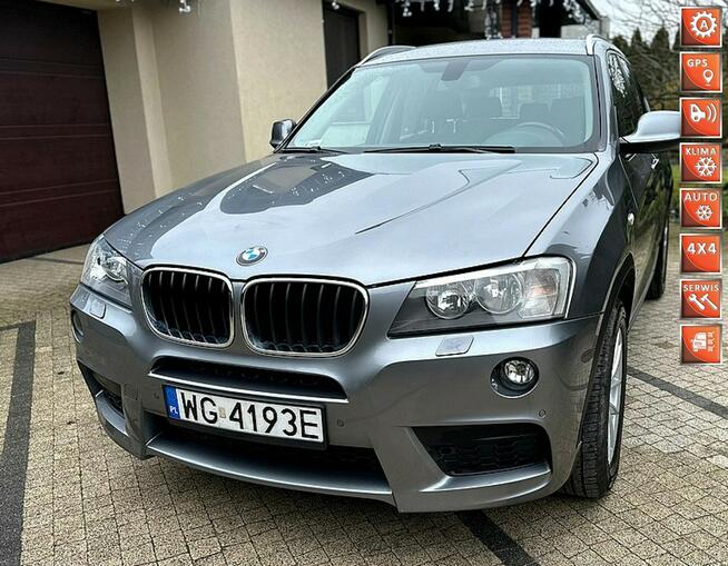 BMW X3 F25 2.0d 185KM XDrive Automat M-Pakiet Zarejestrowana Opłaty Wrocław - zdjęcie 1