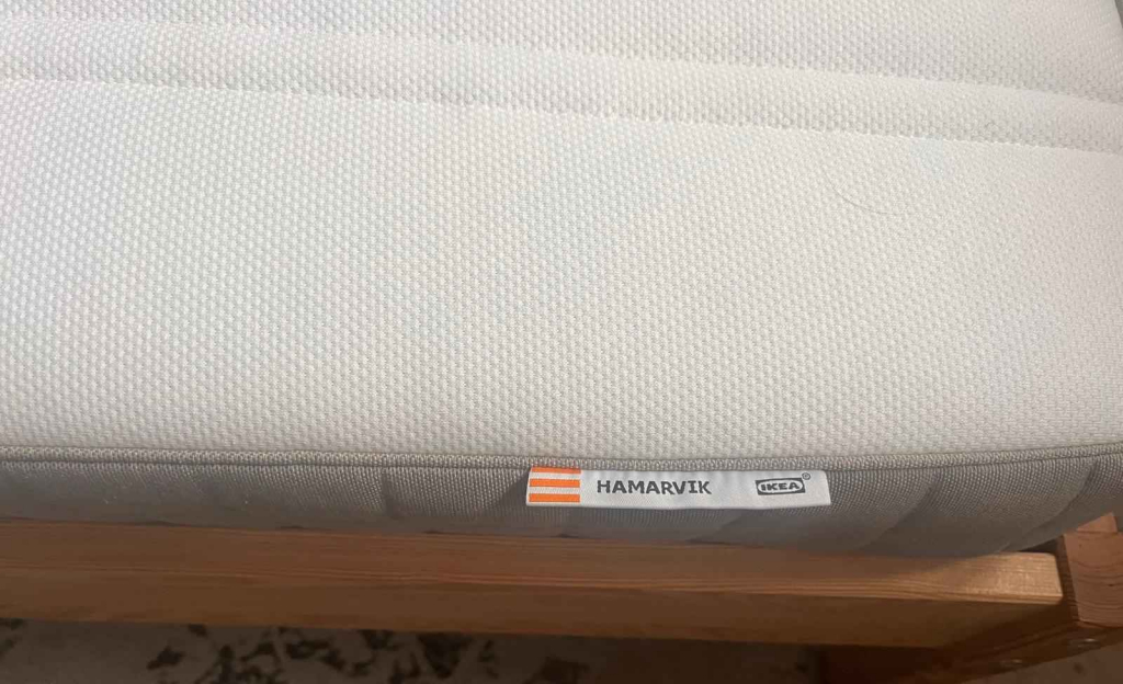 TARVA rama łóżka, sosnaLuröy, 160x200 cm - IKEA + materac Palędzie - zdjęcie 4