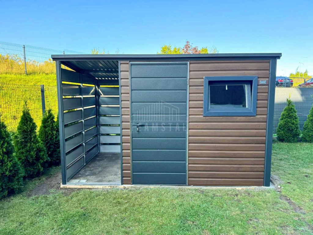 Schowek - domek ogrodowy 2,5x2m - wiata 1m drzwi okno  dach  TS1181 Sopot - zdjęcie 2