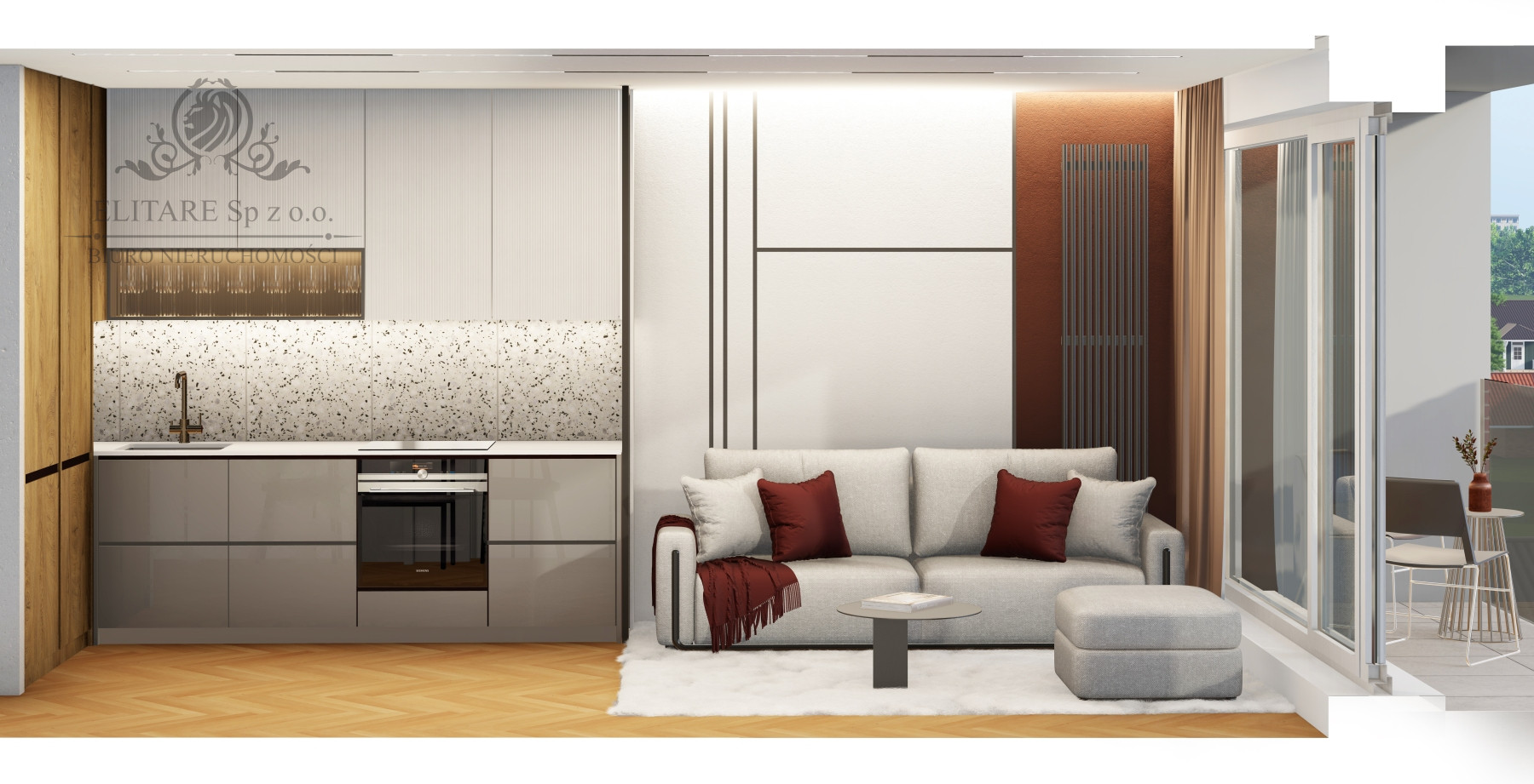 Krzyki/Klecina - Piękne mieszkanie 49,68m2 3pok. z ogordem o pow.100m2 Wrocław - zdjęcie 8