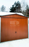 Garaż Blaszany 3x5 - Brama uchylna - jasny brąz dach dwuspadowy BL174 Piła - zdjęcie 7