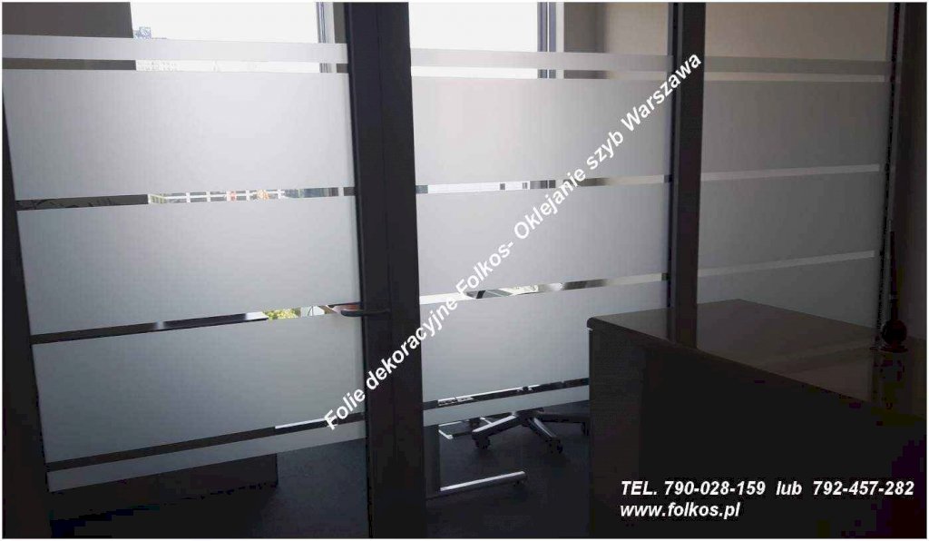 Folie okienne Warszawa- oklejanie szyb folia MAT Mleczny, Mrozony Białołęka - zdjęcie 12