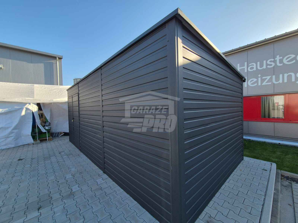 Schowek Domek Ogrodowy 6x2,5m - Brama - antracyt dach rynna GP620 Iława - zdjęcie 4