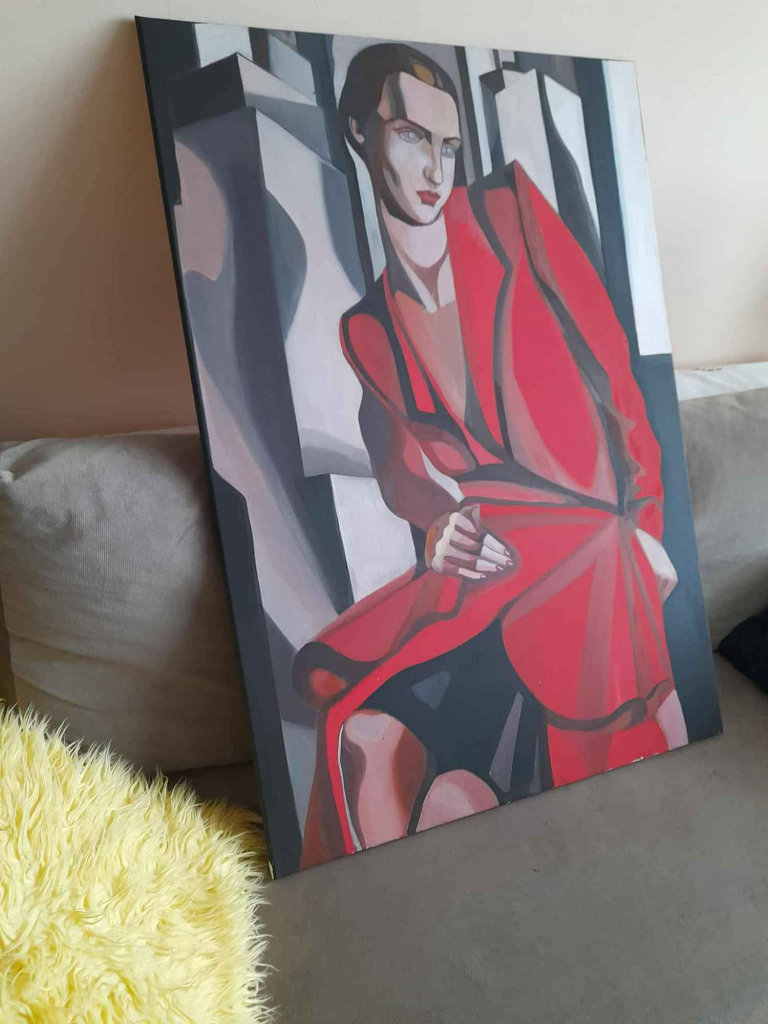 Tamara Łempicka obraz 100 na 70 cm Rembertów - zdjęcie 6
