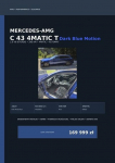 Mercedes-AMG C 43 4MATIC T- model Dark Blue Motion