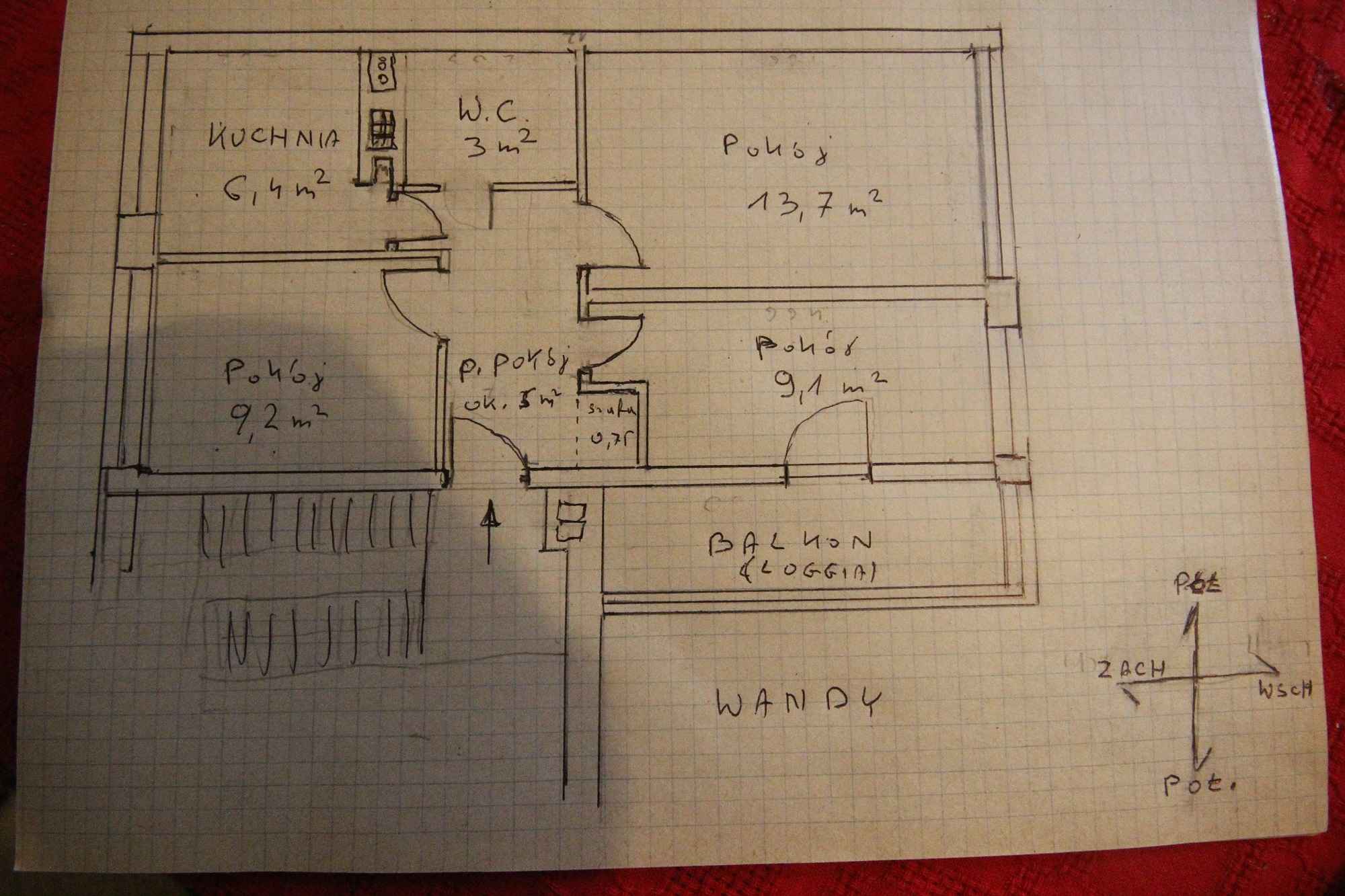 3pok, 47met, okolice Słowicza ROZKŁAD/BALKON/PIWNICA (Wrocław) Krzyki - zdjęcie 12