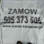 Worek na gruz 1m3 big bag  Zabrze Bytom Katowice Tychy dostawa gratis