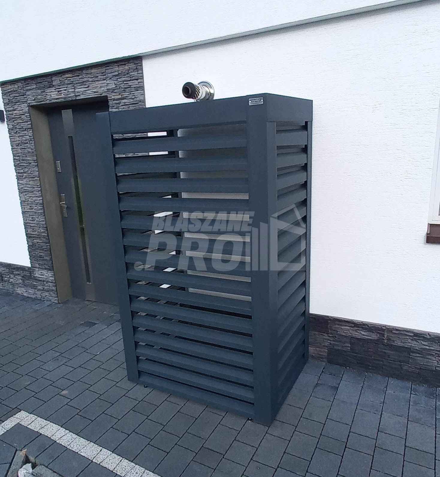 Osłona pompy ciepła 90x50x180 cm  antracyt  GP325 Jastrowie - zdjęcie 5