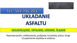 Asflaltowanie, t. 504-746-203, Wrocław, Łódź, Opole, układanie asfaltu Psie Pole - zdjęcie 3