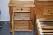 łóżko z materacami i szafkami - komplet jak nowy Olsztyn - zdjęcie 8