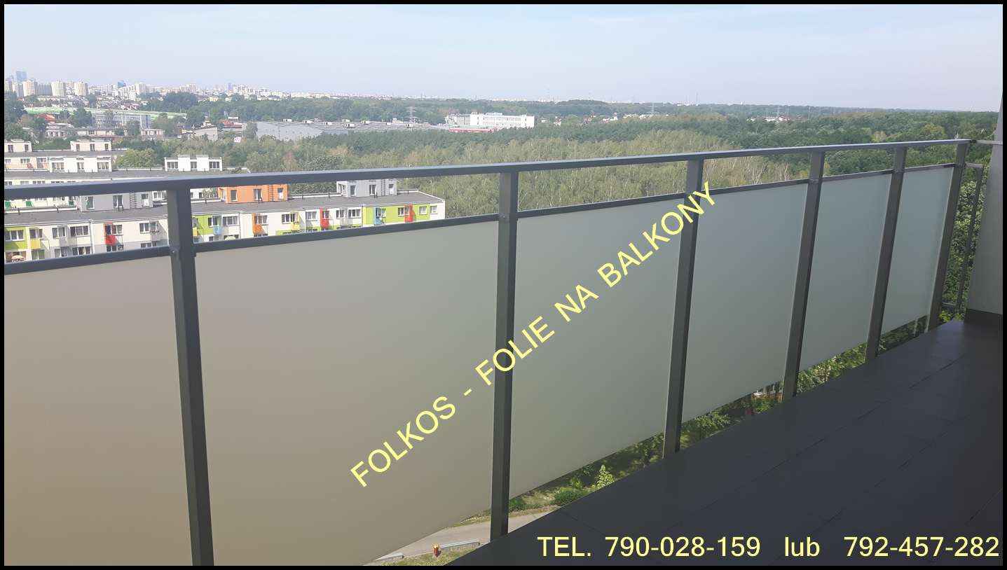 Folie na balkon Ceramiczna -Oklejamy szklane balkony Warszawa Białołęk Białołęka - zdjęcie 1