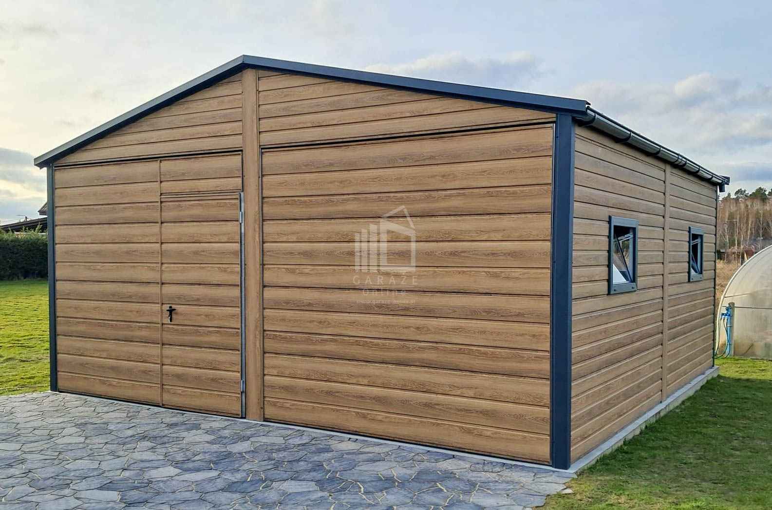 Garaż blaszany 6x5,8 2x Brama Okna PCV Drzwi Rynny Blachodach ID983 Chełm Górny - zdjęcie 5