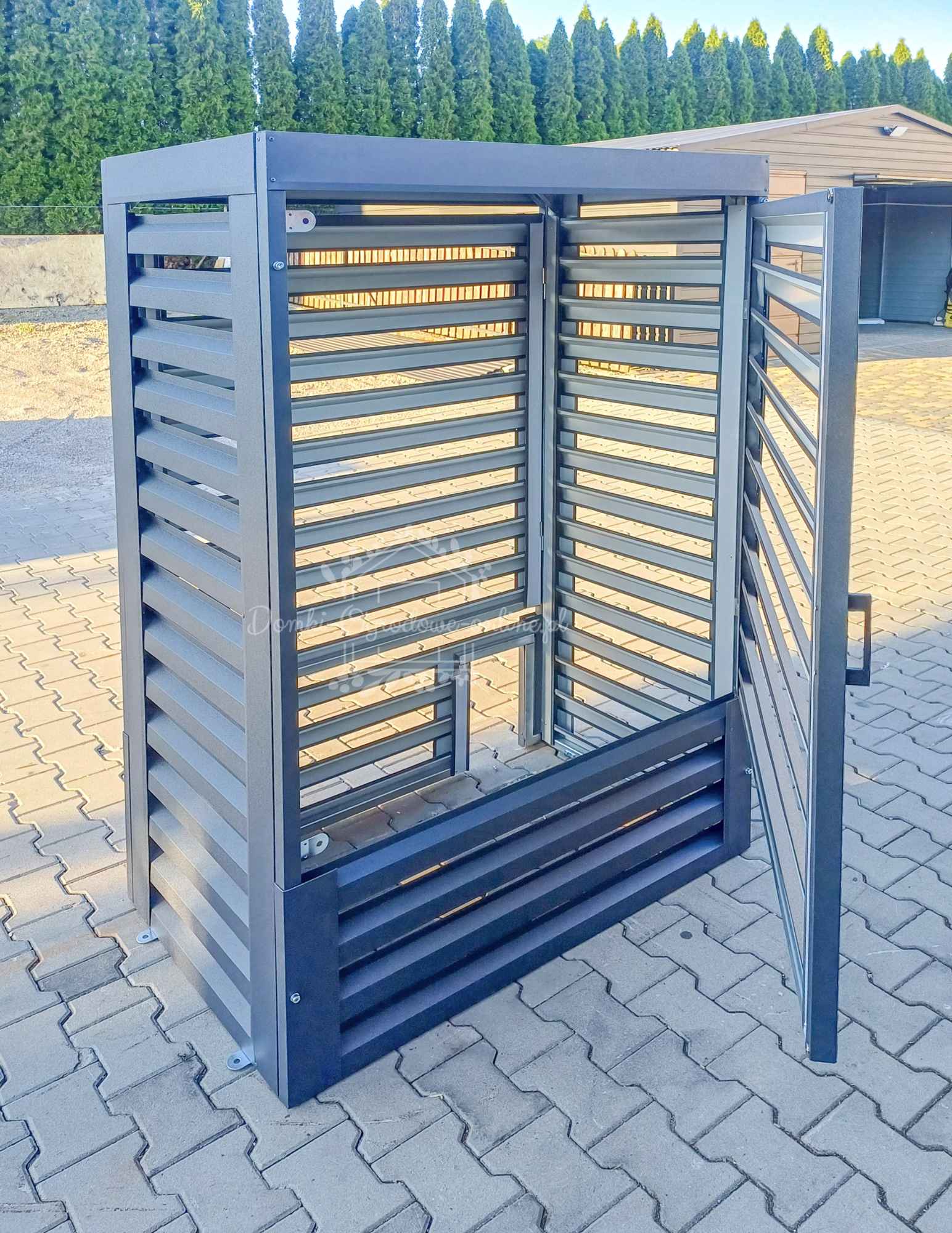 Osłona Pompy Ciepła 100x60x150cm Antracyt Zabudowa ID862 Toruń - zdjęcie 3