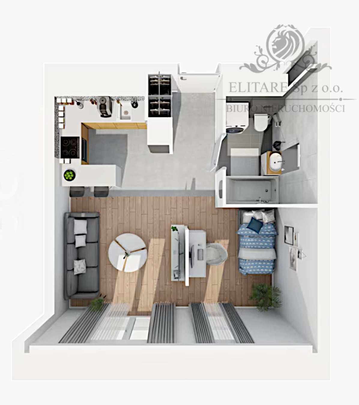 Mieszkanie nowe 32,44m2 ,2 pok. w Centrum Wrocławia/Stare Miasto Wrocław - zdjęcie 8