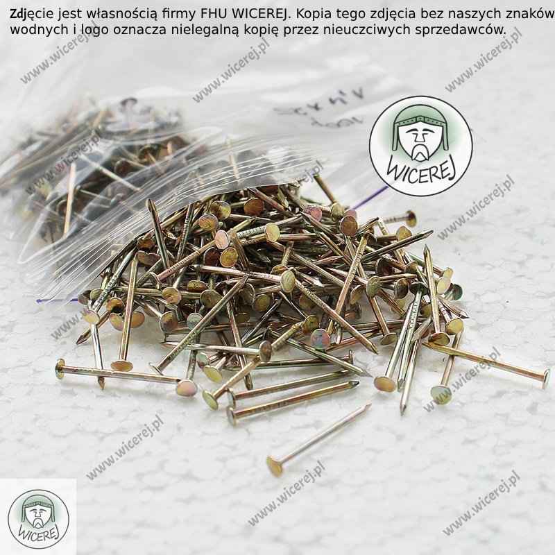 Gwoździe do zbijania ramek 1,4 x 25mm - 100g stal ocynkowana Jaśliska - zdjęcie 1