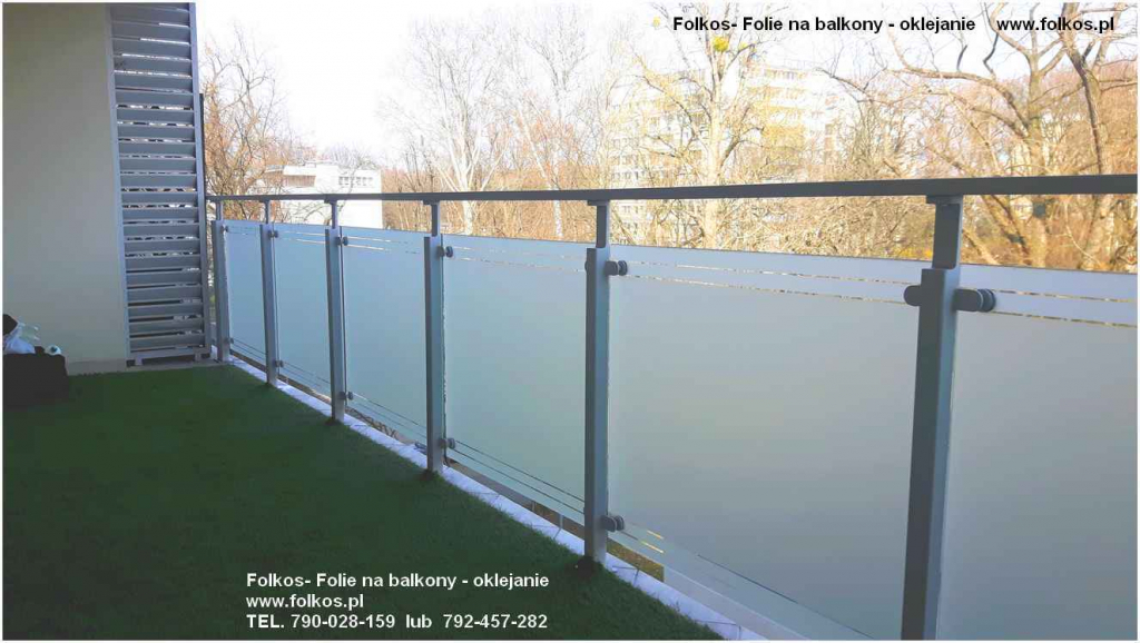 Folia balkonowa -Folie na szyby balkonowe Oklejanie BALKONÓW W-wa Białołęka - zdjęcie 2