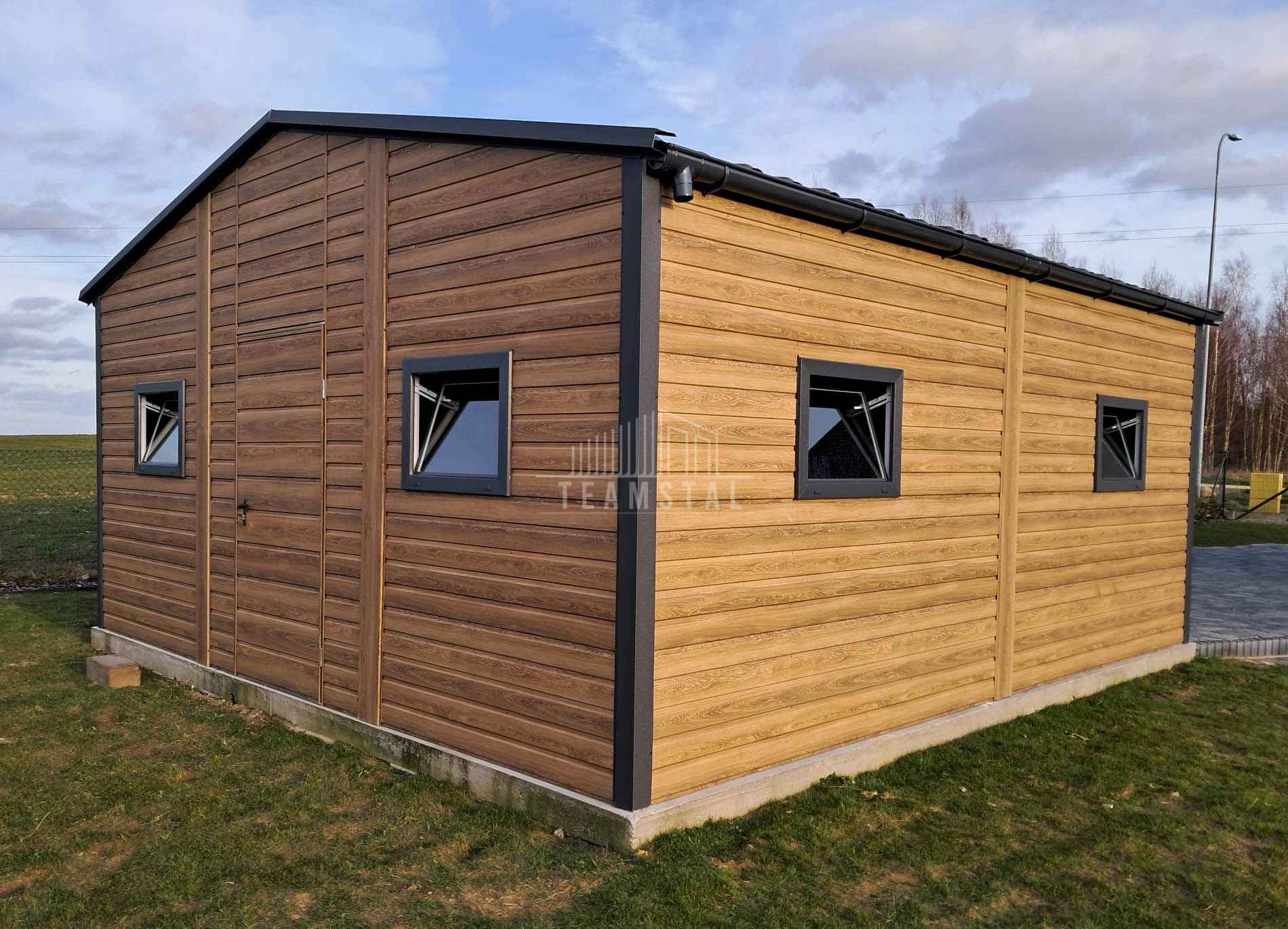 Garaż blaszany 6x5,8 2x Brama Okna PCV Drzwi Rynny Blachodach TS1066 Bydgoszcz - zdjęcie 7