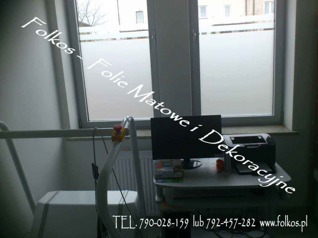 Folie okienne Warszawa MAT Mleczny MAT Mrożony  Folkos folie okienne Białołęka - zdjęcie 9