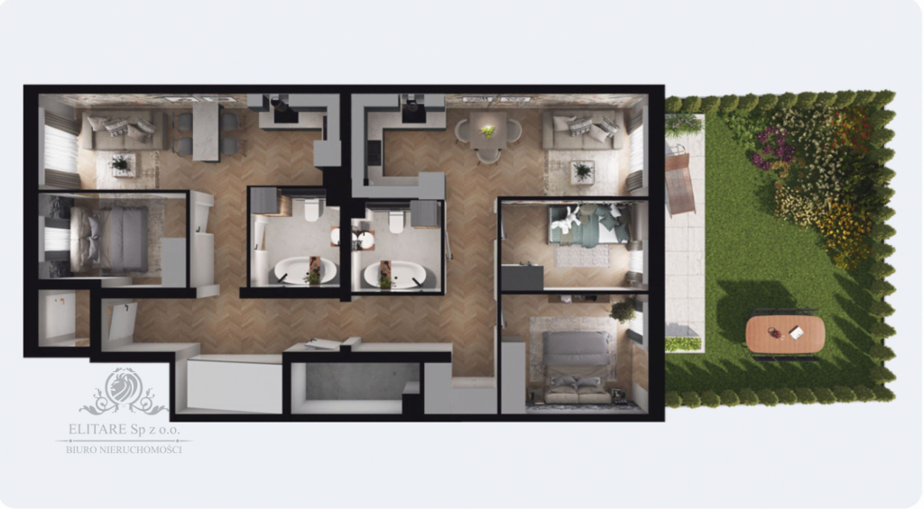 Willowe Mieszkanie 96,60m2, 5 pokoji, ogród/ Jagodno, Brochów Wrocław - zdjęcie 5