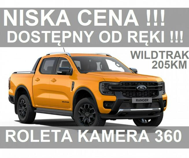 Nowy Ranger Wildtrak 205KM 4x4 Rolera Kamera 360 Niska Cena 2561 zł Szczecinek - zdjęcie 1