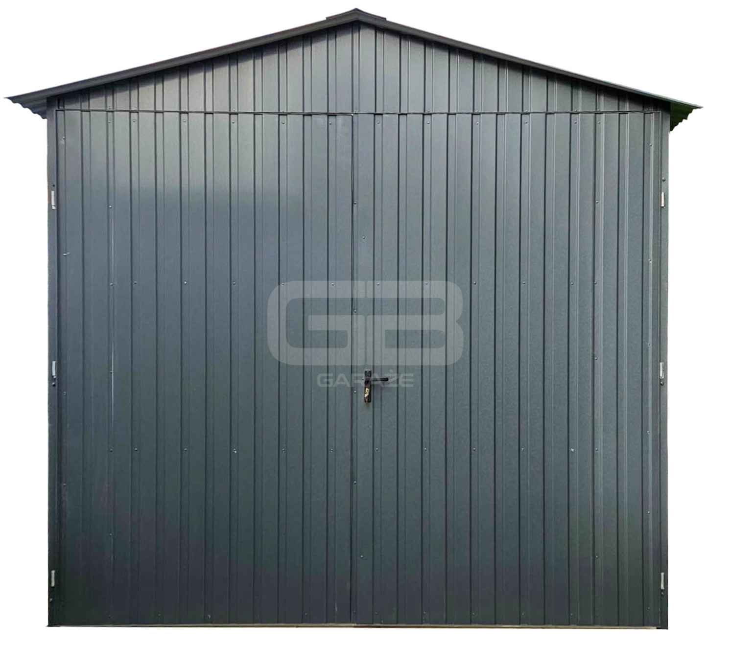 Garaż blaszany 2,5x5m - brama dwuskrzydłowa - wolnostojący dach  GB130 Grudziądz - zdjęcie 1
