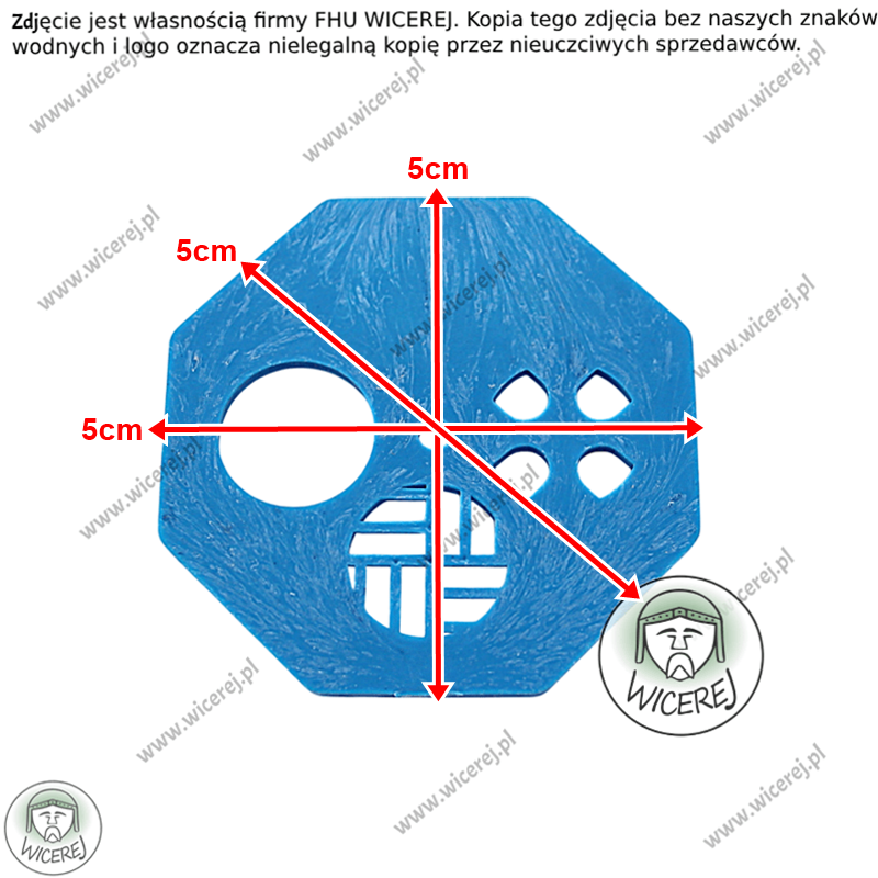 Zasuwka do Ula romb, Zamknięcie wylotka okrągłego, średnica 5cm Jaśliska - zdjęcie 2