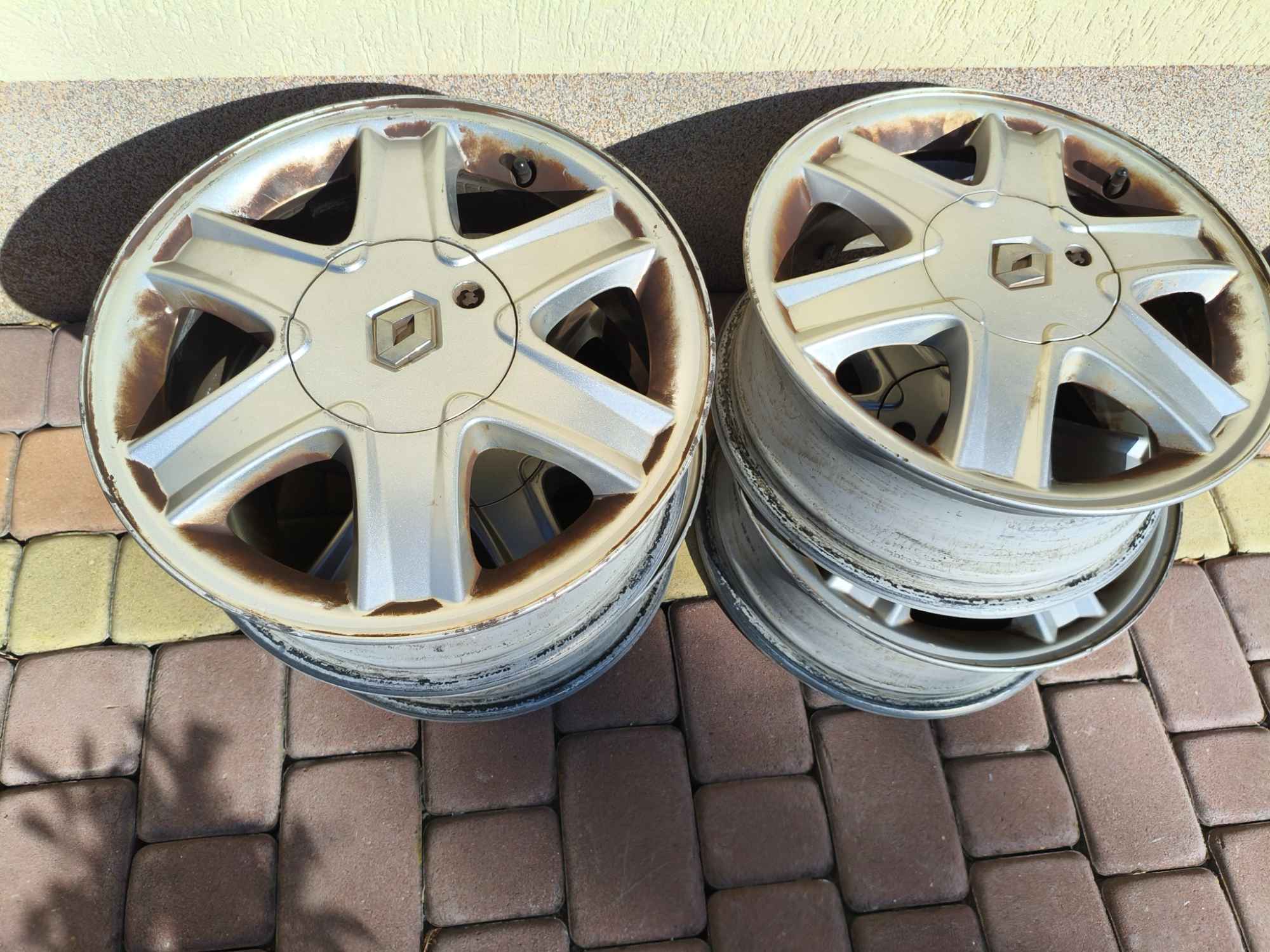 Sprzedam felgi aluminiowe do Renault, rozmiar 6Jx15 ch4-50 Krzywaczka - zdjęcie 1