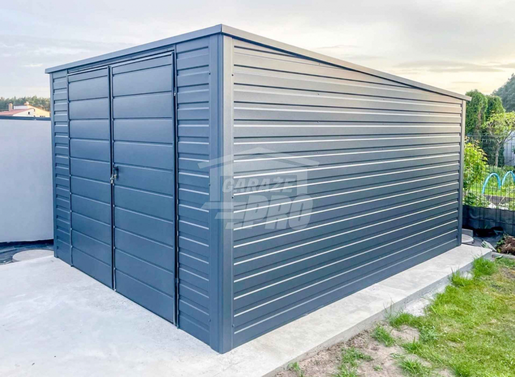 Schowek - Domek Ogrodowy 3x3,5m Brama Dwuskrzydłowa  Dach Spad  GP483 Chełm - zdjęcie 4