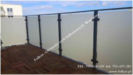Folie na balkon Tarchomin Odkryta -Oklejanie szyb Folkos folie okienne Białołęka - zdjęcie 1