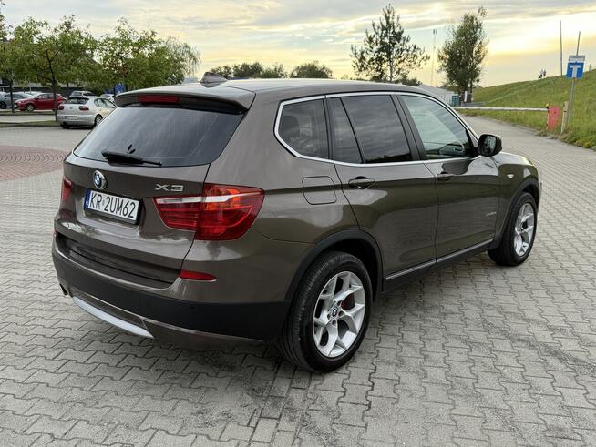 BMW X3 f25 2.0d xdrive 8hp skóra navi hak oryg. Lakier Kraków - zdjęcie 5